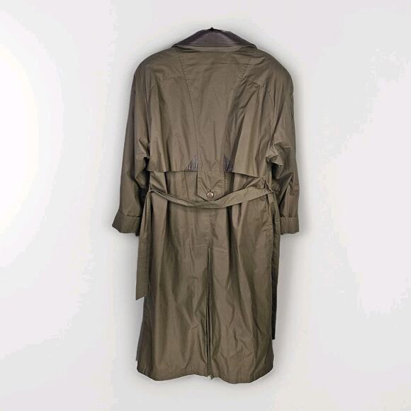 Vtg Coat Collectibles Tan Trench Womans Sz 12 Vintage Professional Preppy Beige - Picture 4 of 11